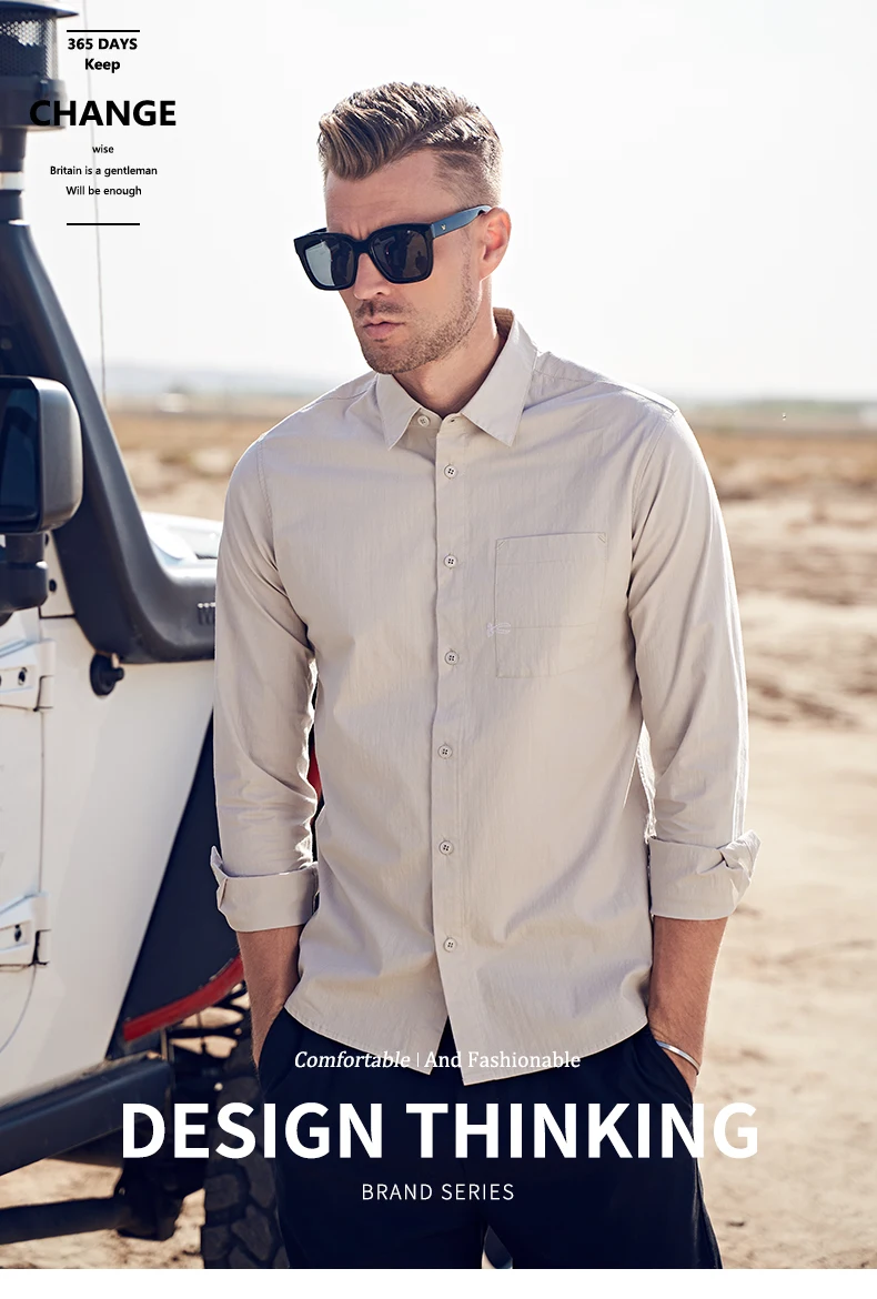 Enjeolon, Осень-зима, мужские повседневные рубашки, Camisa Masculina, длинный рукав, отложной воротник, рубашка, модная одежда, CX2541-1