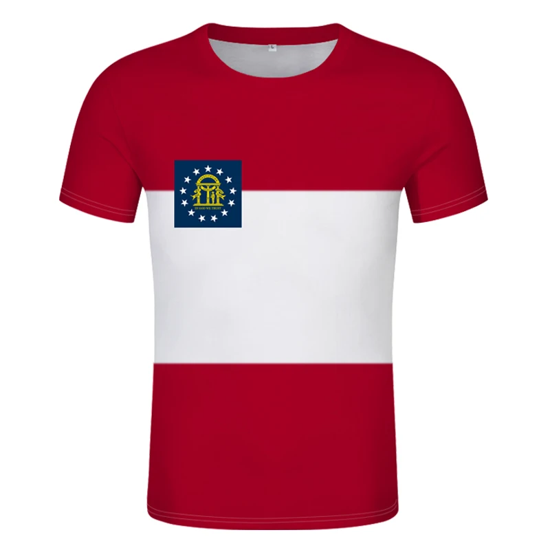 Грузия футболка изготовление под заказ имя номер США Атланта GA Америка печати