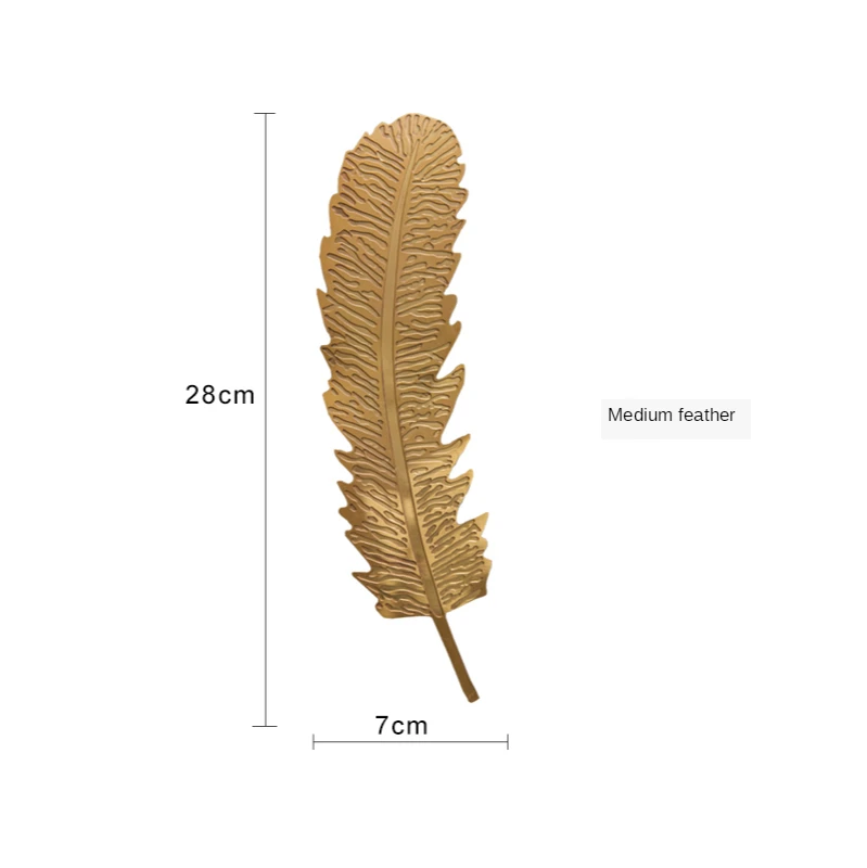 

New Chinese Personalized Creative Wall Decoration Living Room Background Wall Copper Feather Wall Pendant Hanging Decoration