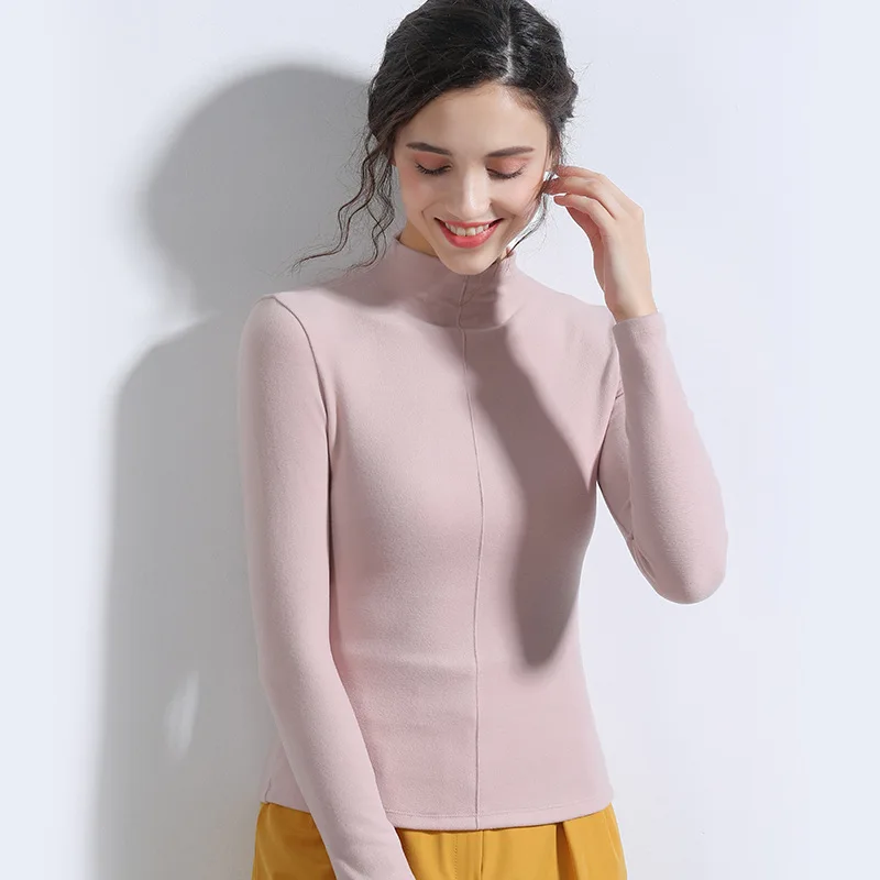 Женские теплые облегающие рубашки dralon корейские вязаные привлекательные топы с