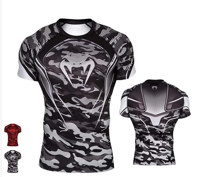 Черные сублимированные художественные рашгарды Муай Тай ушу Санда BJJ ММА