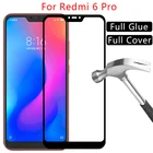 Защитное закаленное стекло 9d для xiaomi redmi 6 pro, чехол для ksiomi readmi redmy remi 6pro, защитный чехол для телефона
