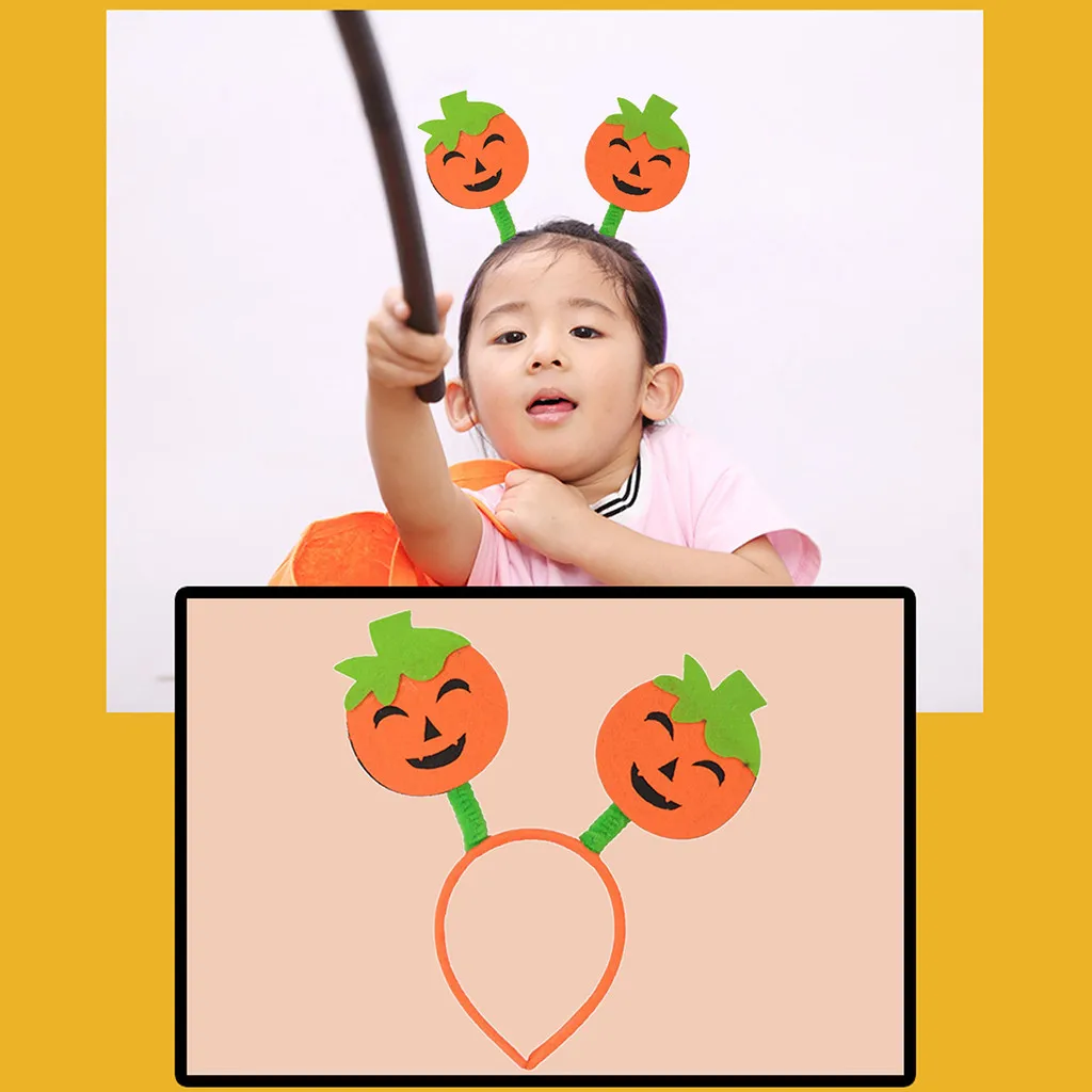 

Cute Pumpkin Lovely Girl Hair Accessories Headband Halloween Party Pumpkin Party Props Headband Accessories Headband Toy Gifts