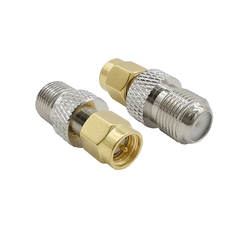 RF Переходник F (female) sma (male) Gold Покрытие разъем для Беспроводной Телевизионные