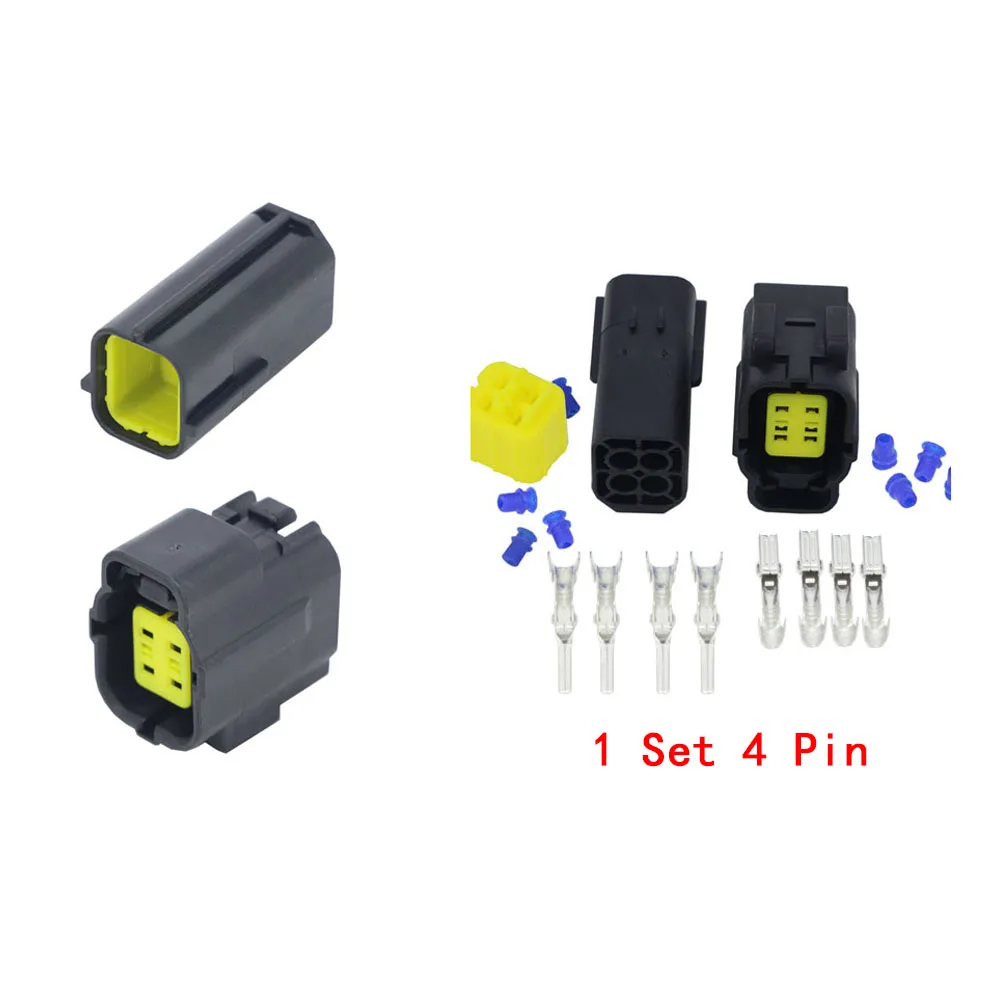 1 Set 4 Pin 1 комплект AMP Denso 1,8 мм-(1/2/3/4/6/8/10/12/16Pin) серии разъем водонепроницаемый электрический провод разъем кислородный датчик Автомобильный разъем - Цвет: 1 Set 4 Pin