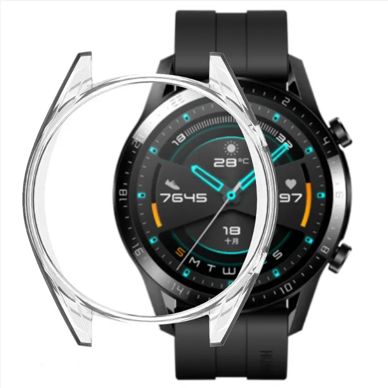 

Hard PC Smart Watch Protective Case Cover Frame Protector for Huawei Watch GT2 46mm Watch Smartwatch Accessories