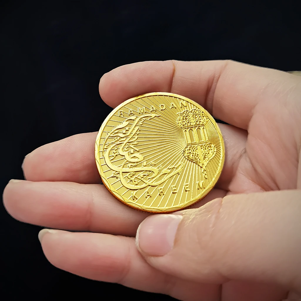 Мира мусульманский Раман кареем Арабская Золотая памятная монета Рамадан