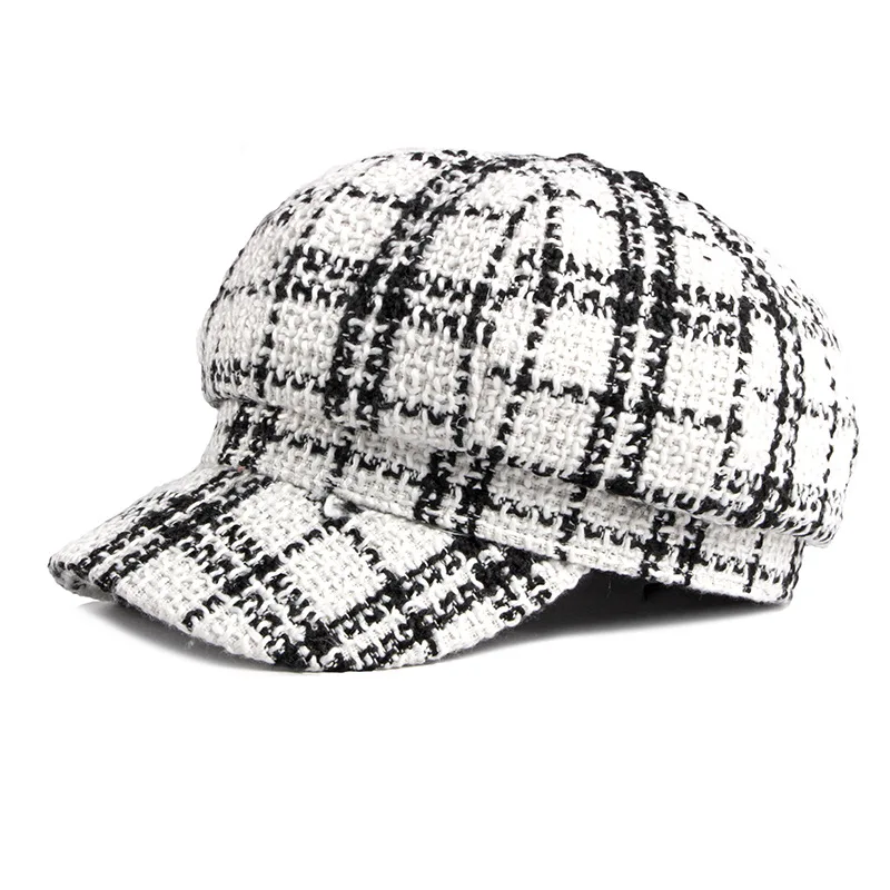 

Hat Women's season octagonal hat beret women's casual all-match cap