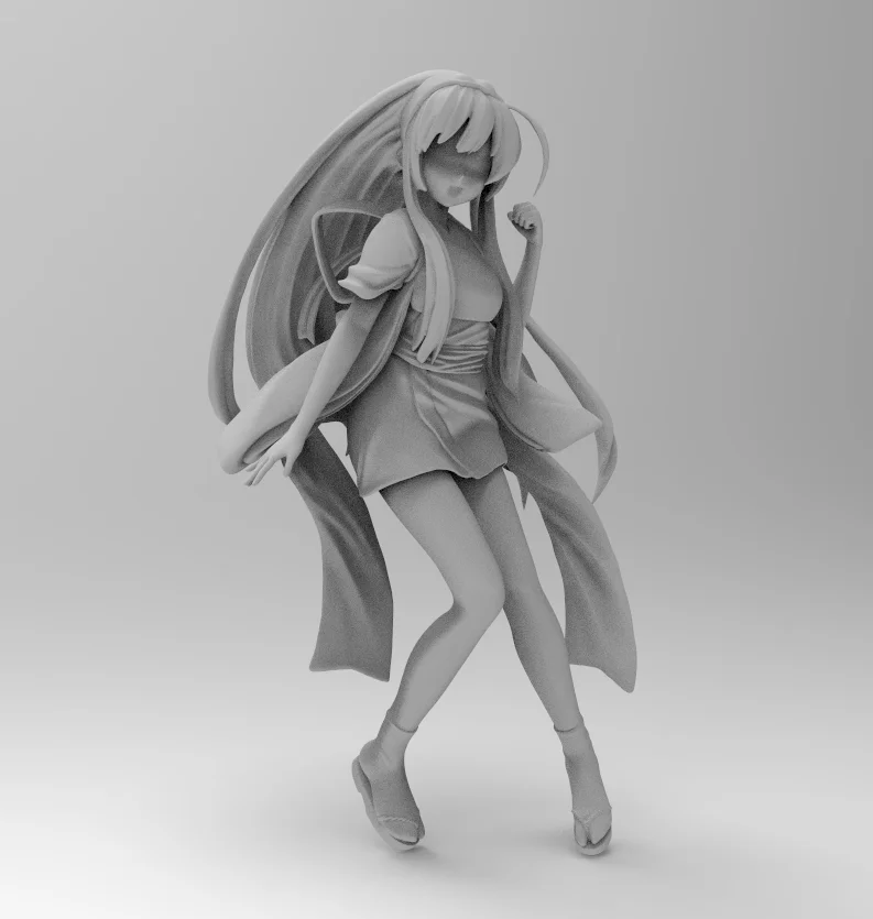 3D резная Фигурка Скульптура 3d модель для станок с ЧПУ в формате STL Little sister of
