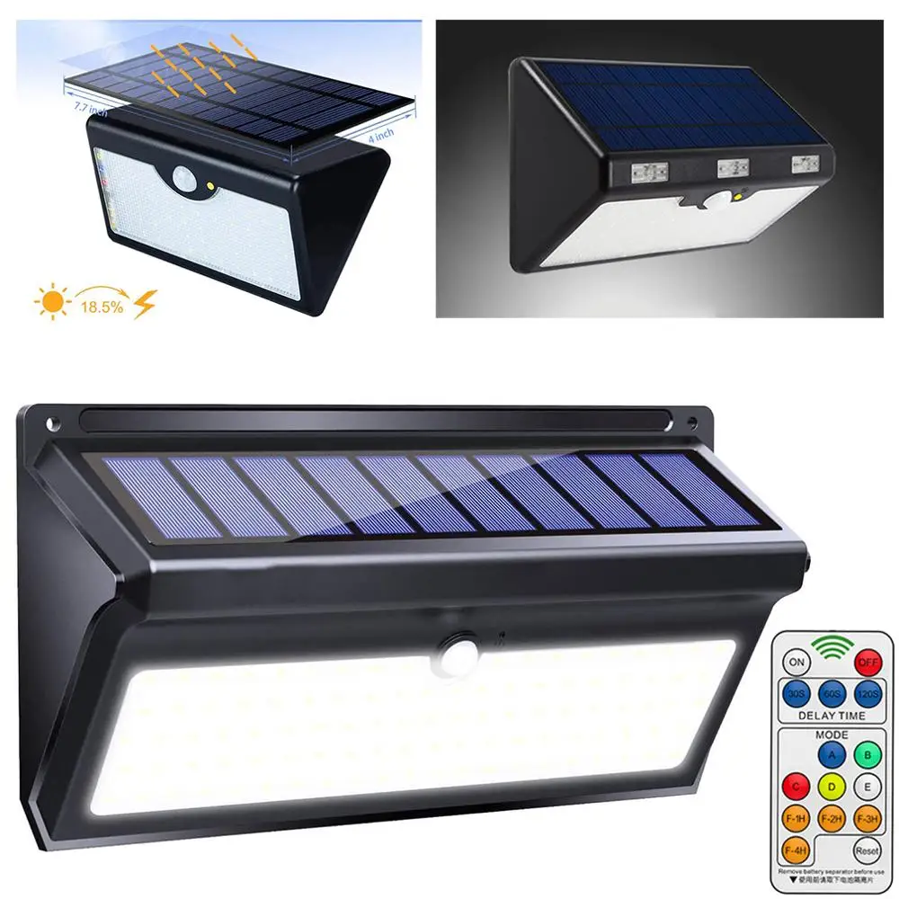 

LEADLY Solar Lights Outdoor 66 LED Solar Motion Sensor Lights With Wide Angle Upgraded Waterproof Solar Wall Lights For Garden