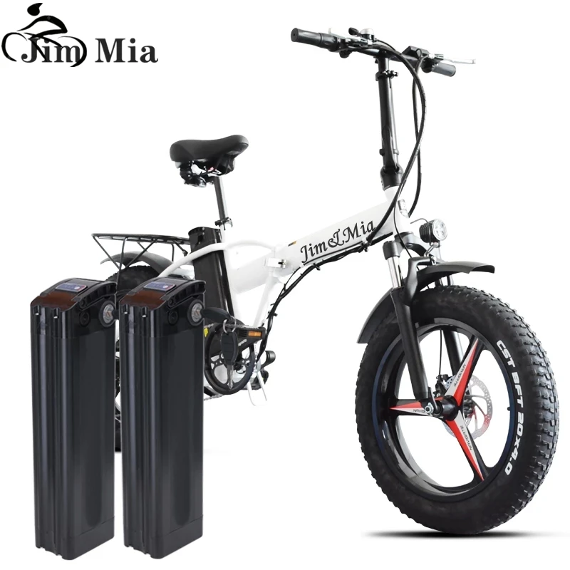 Verkaufen Jimmia500W48V Elektrische Mountainbike 4,0 Fett Reifen 15Ah Lithium-batterie Faltbare Elektrische Fahrrad