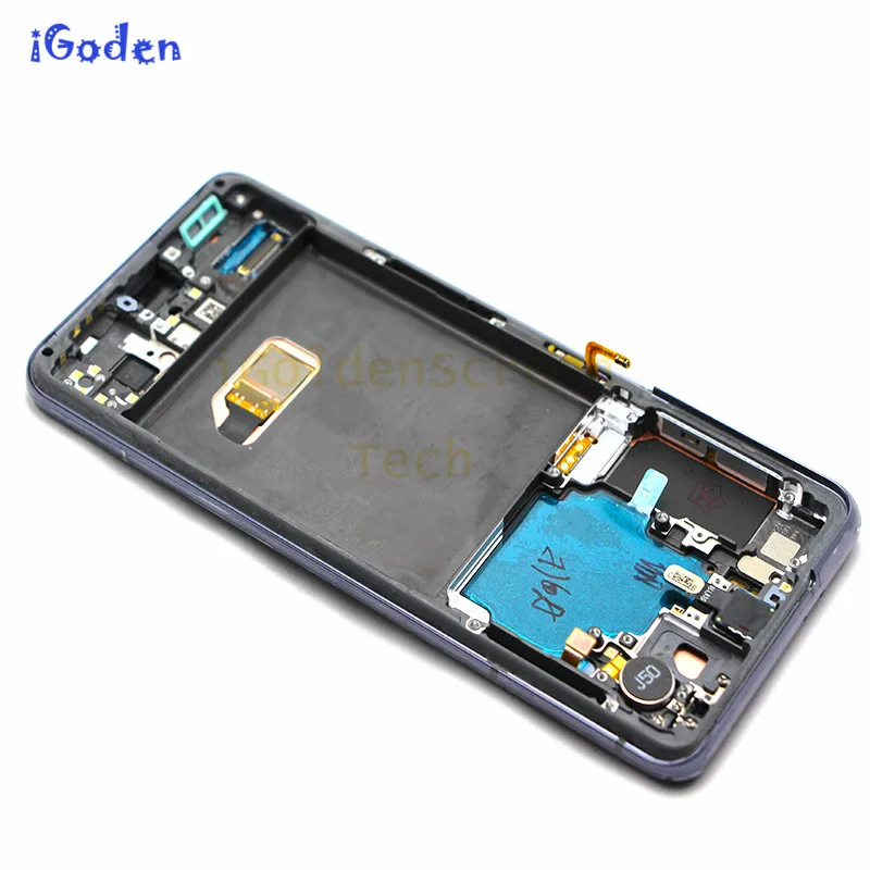 Для Samsung Galaxy S21 Lcd G991 G990F/DS с рамкой дисплей сенсорный экран дигитайзер для s21 Plus LCD