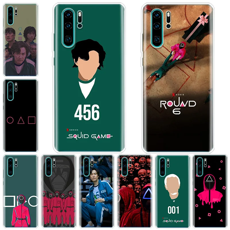

Squid game Phone Case For Huawei Honor 20 Pro 10i 9X 9 Lite 8A 8S 8X 7X 7A Y9 Y7 Y6 Y5 P Smart 2019 2021 Coque Shell