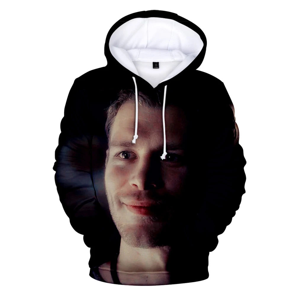 

3D толстовки с принтом Никлаус микелсон для мужчин и женщин, модная уличная одежда в стиле Харадзюку, пуловер Никлаус микелсон, худи в стиле х...