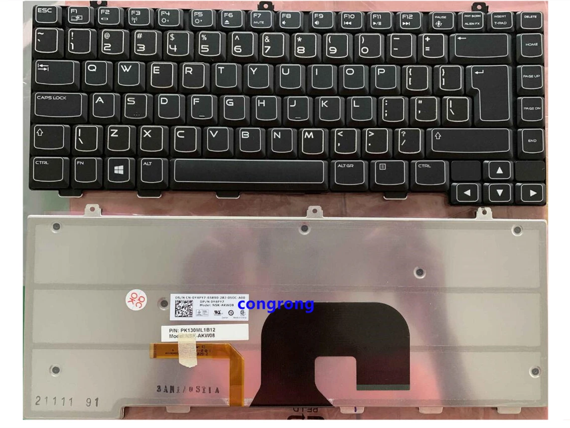 For DELL Alienware M14X R2 R1 PK130ML1A00 NSK-AKV01 0VPP86 Laptop backlit Keyboard | Компьютеры и офис