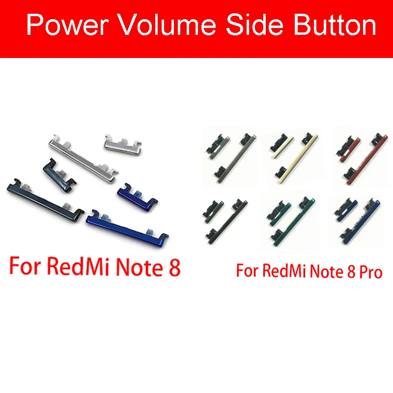 

1 комплект кнопка включения/выключения громкости для Xiaomi Redmi Note 8 Pro кнопка включения + кнопка регулировки громкости шлейф запасные части