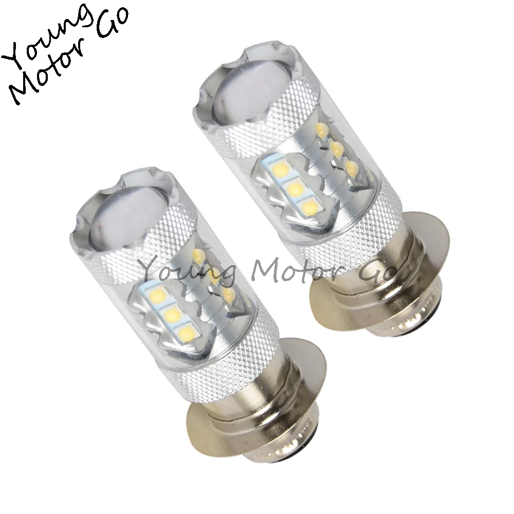 2 шт. 80 Вт H6 супер белые противотуманные светодиодсветодиодный лампы для фар