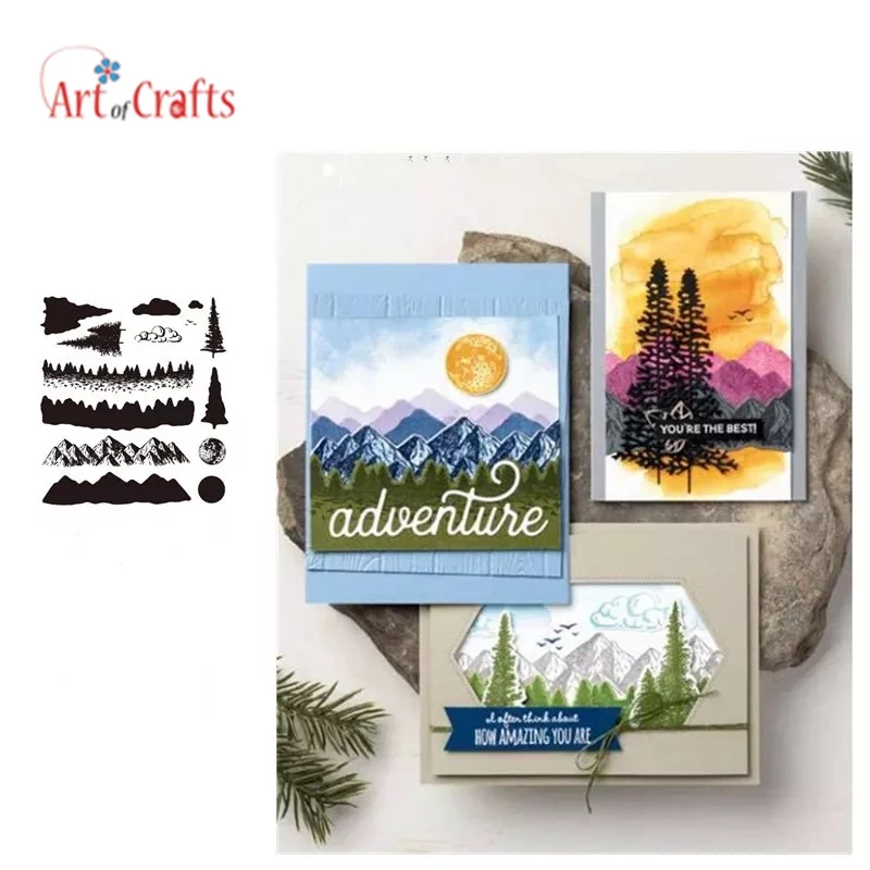 Горный воздух прозрачный Штамп для DIY скрапбукинга карты создания детей веселый