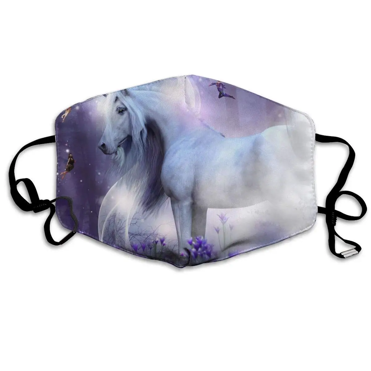 

Маска многоразовая с единорогом, хлопковая, для детей, подростков, мужчин, женщин, мужчин, с регулируемыми ушами