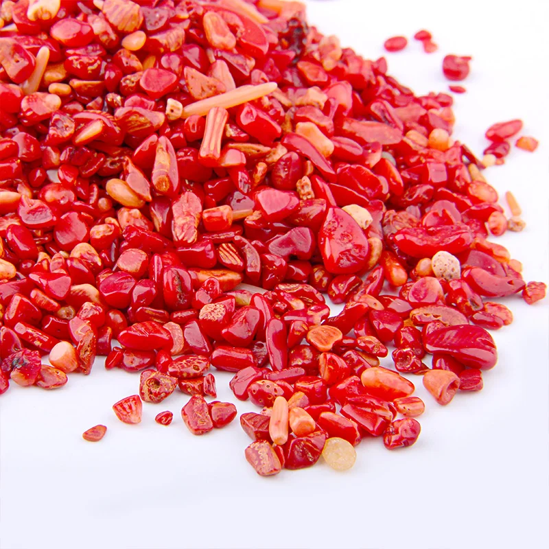 50 г натуральный красный коралловый ракушки порошок кристалл камни