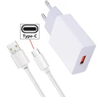 Зарядный кабель Micro USB Тип C, настенное зарядное устройство для OPPO A5 A9 A7X A11X 2020 Realme 3 5 6 Pro F15 A91 Huawei Y5 Y6 2018, зарядное устройство
