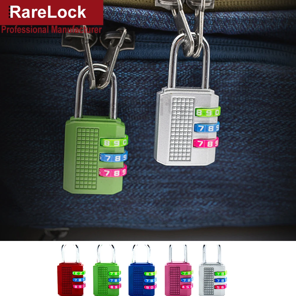 Rarelock цинковый сплав сумка Шкаф коробка игры чемодан Чехлы Фитнес центр замки Код комбинации цифровой пароль замок