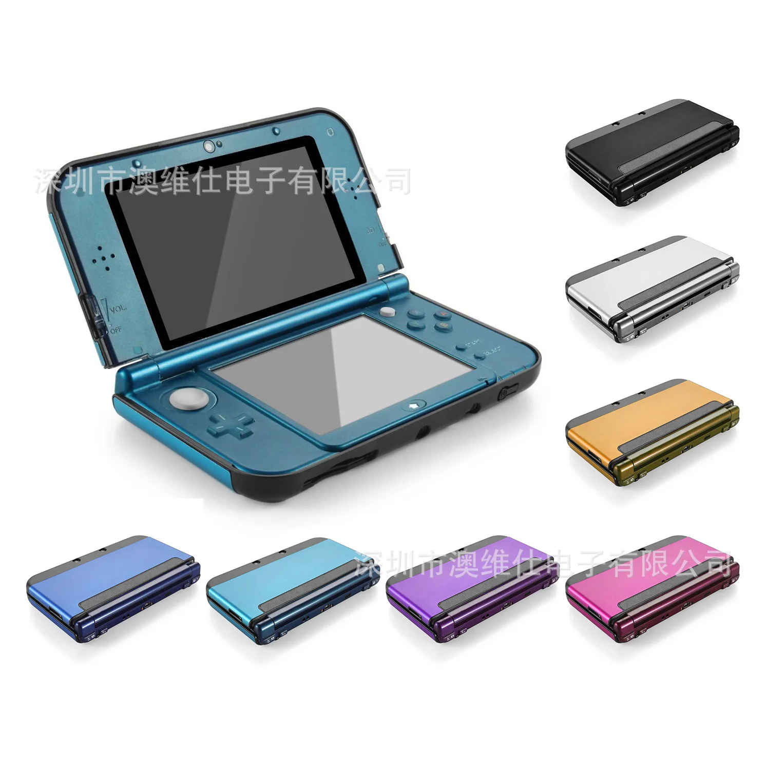 Напрямую от производителя продажи nintendo 3DS LL металлический защитный чехол 3DS XL Разделение Тип Пластик Алюминий Чехол 9-Цвет