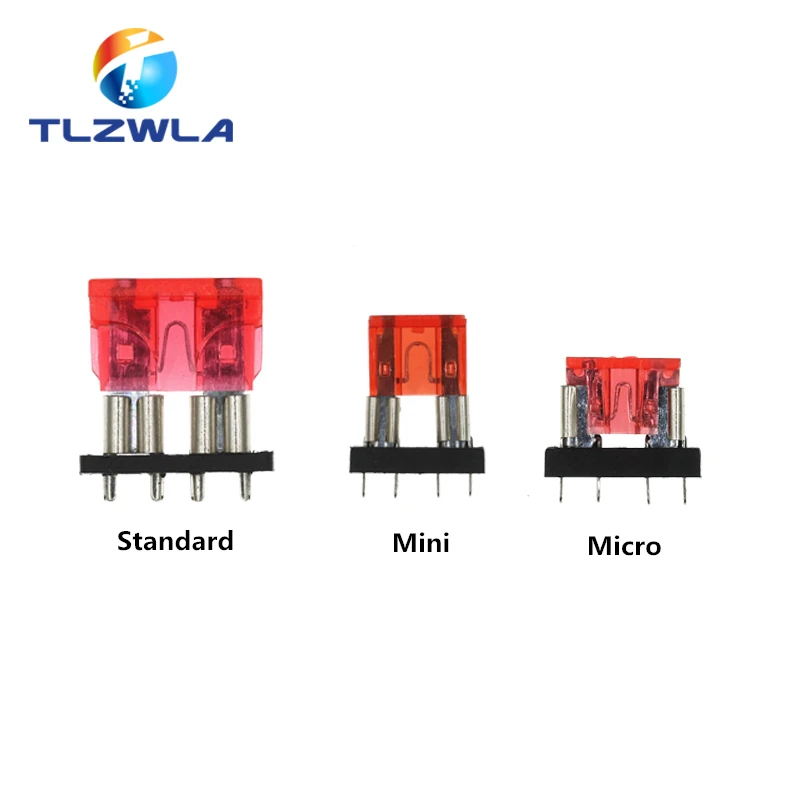 Автомобильный держатель предохранителя 10 шт. плата PCB средний Мини микро