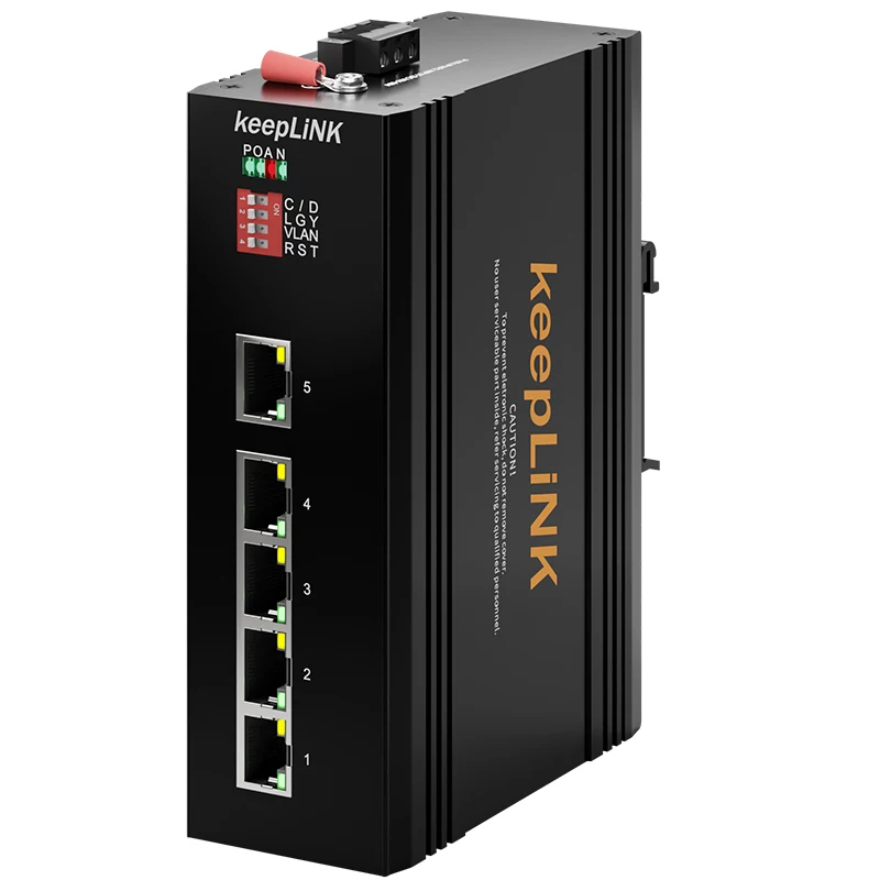 12/24 В постоянного тока 802 3 AF/AT 5-портовый 10/100 Мбит/с неуправляемая DIN-рейка IP40