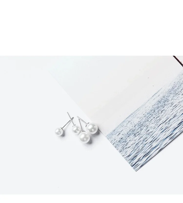 ZOBEI серебряные серьги-гвоздики с геометрическим пресноводным жемчугом модные