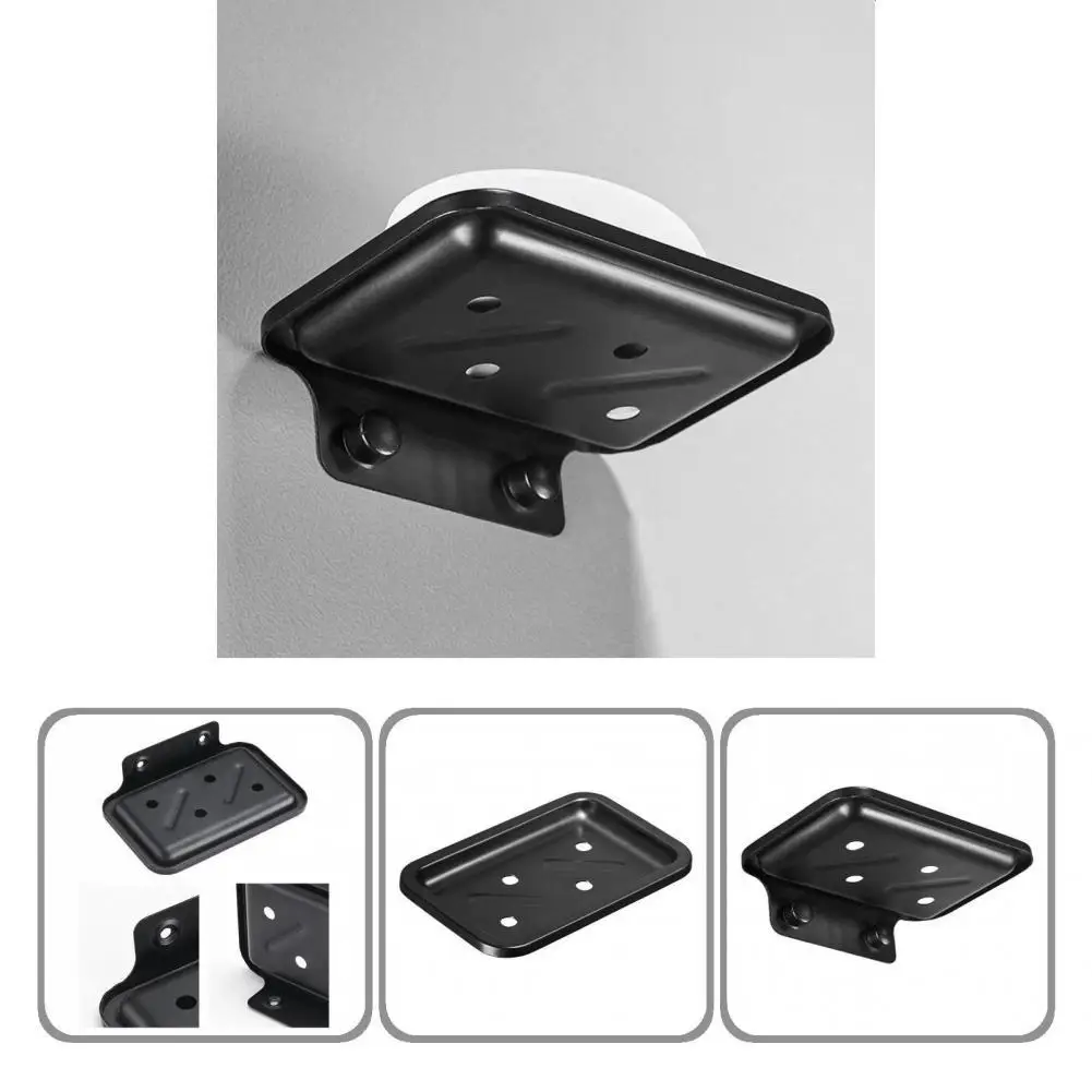 

Soap Dish Punch-free Eco-friendly Easy Installation Space Aluminium Soap Draining Saver Soap Case for Toilet