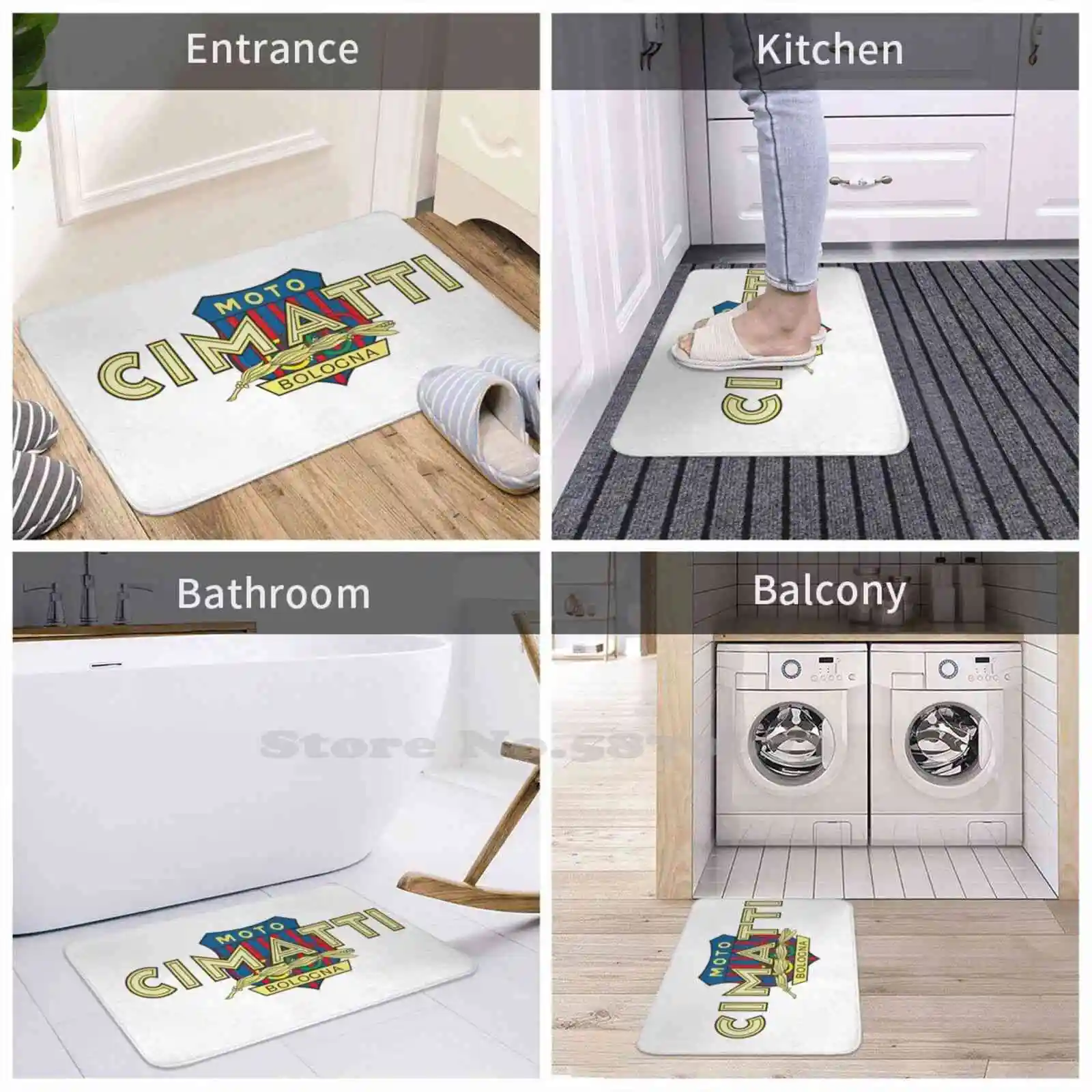 Мягкий домашний Противоскользящий коврик Cimatti ковер известный итальянский