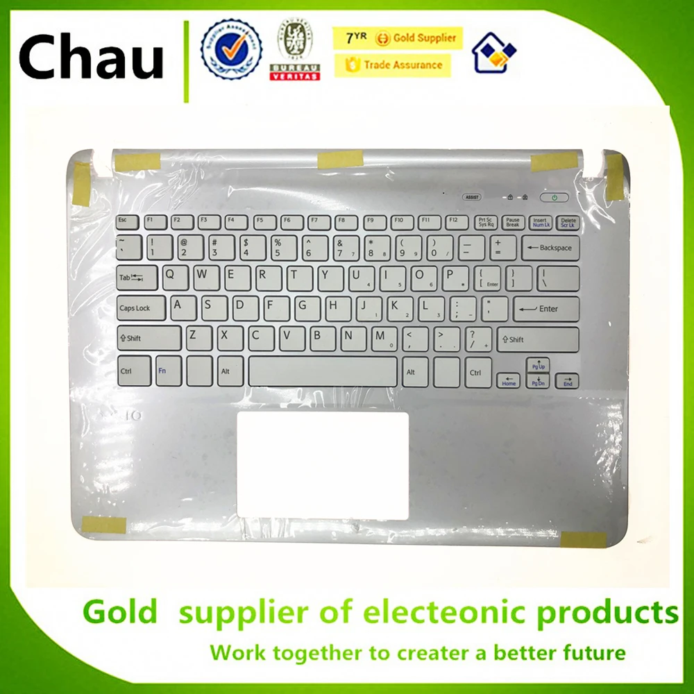 Новый для sony Vaio SVF141 SVF142 SVF143 SVF1421 SVF14E белый упор отдыха Верхняя Крышка без