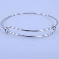 100pcs hot sale metals gold color silver color diy bangle for beads or charms adjustable expandable wire bracelets bangles
