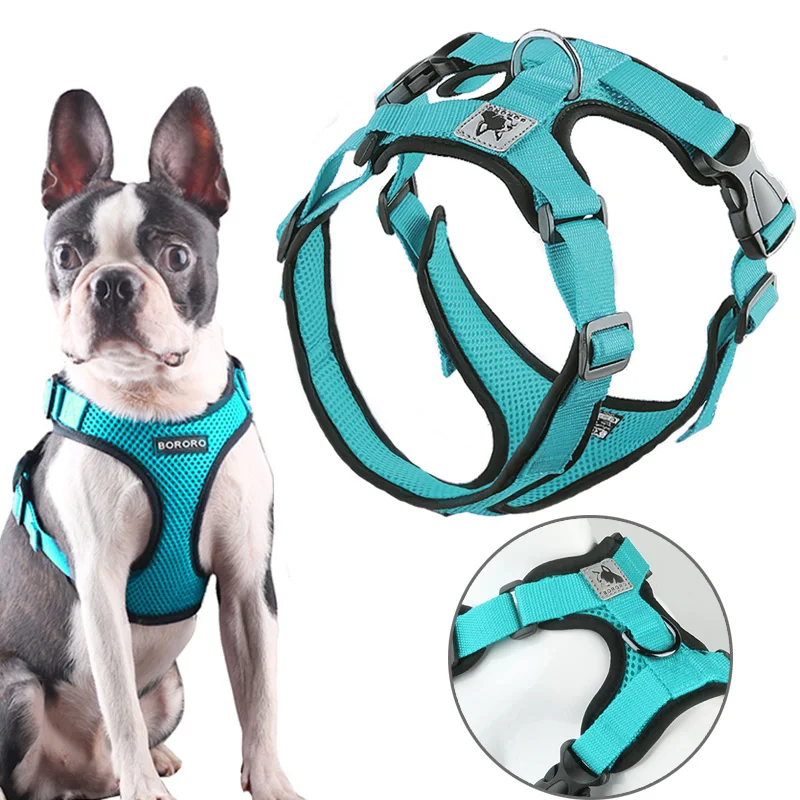 

Мягкая Регулируемая шлейка для домашних питомцев, Светоотражающий Жилет без натяжения, для собак и щенков, уличный тренировочный нагрудный...