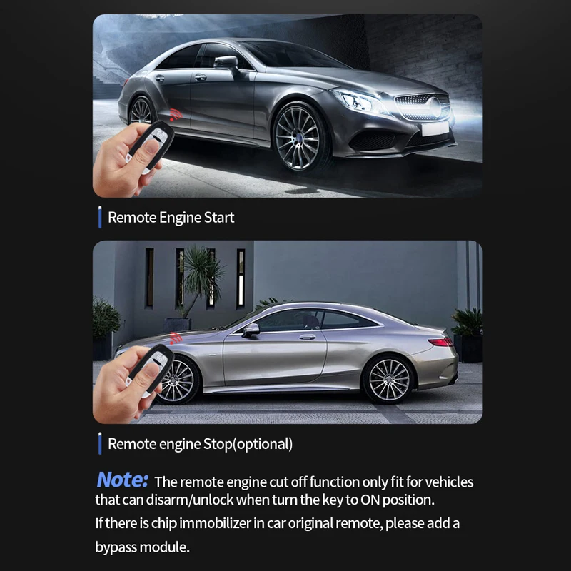 Универсальный дистанционный стартер EASYGUARD подходит только для автомобиля с