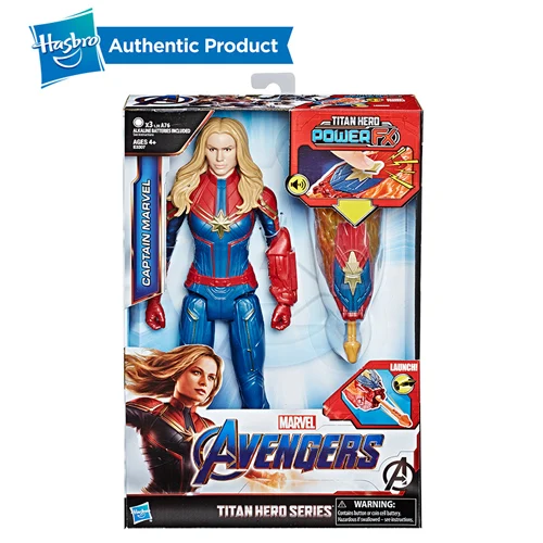 E3307-MARVEL Hasbro Marvel Мстители 12 дюймов эндшпиль Titan Hero power FX Капитан Америка Железный человек Человек-муравей Капитан Marvel детская игрушка подарок - Цвет: E3307-MARVEL