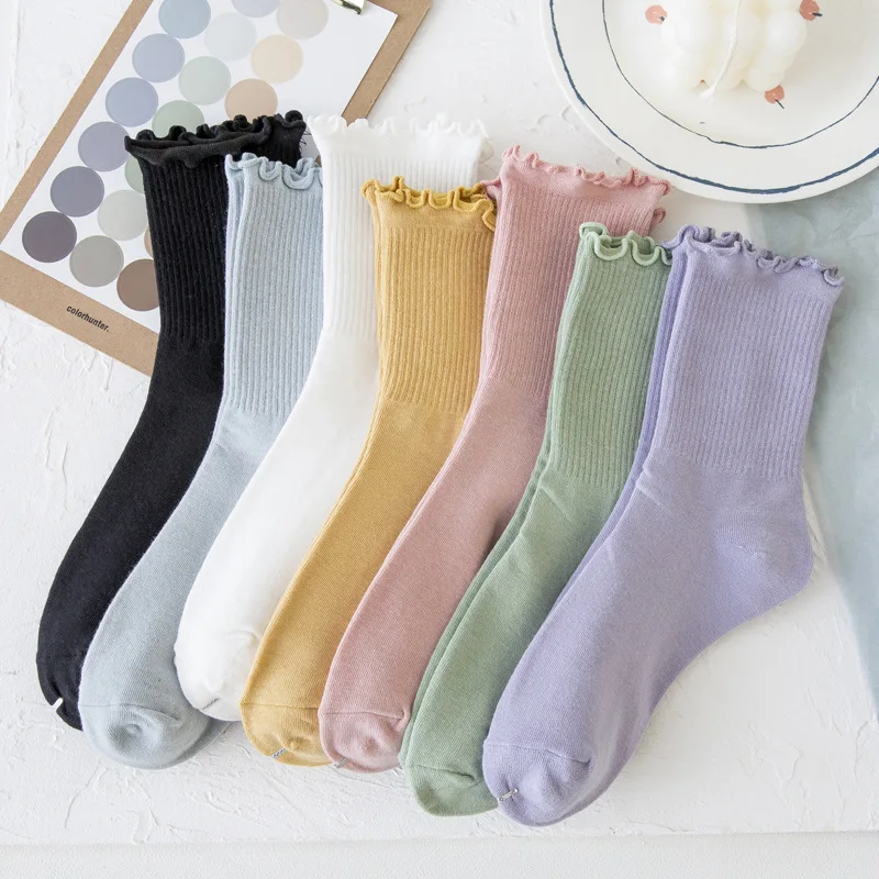 

Новые женские носки BALDAUREN, 1 пара, новые весенние модные носки, Осенние хлопковые носки в японском стиле, милые женские носки в студенческом с...