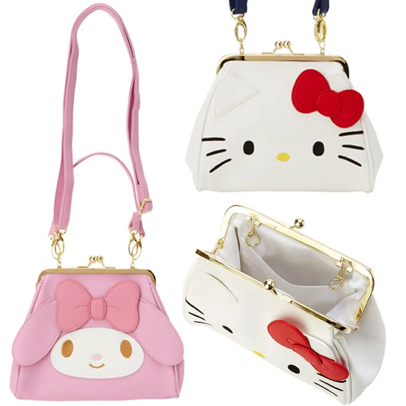 

Hello KT sanrioed Backpack kawaii Cartoon My Melody handbag Kulomi Cinnamoroll baby The single shoulder bag Gifts for family