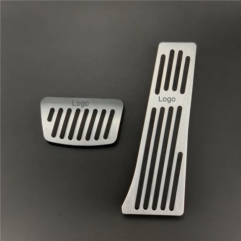 Alloy AT 2pcs EAZYZKING автомобильный-Стайлинг тормоза акселератора сцепления педаль чехол для hyundai ix35 Sonata 8 Mistra i35 Santa Fe авто аксессуары - Цвет: Alloy AT 2pcs