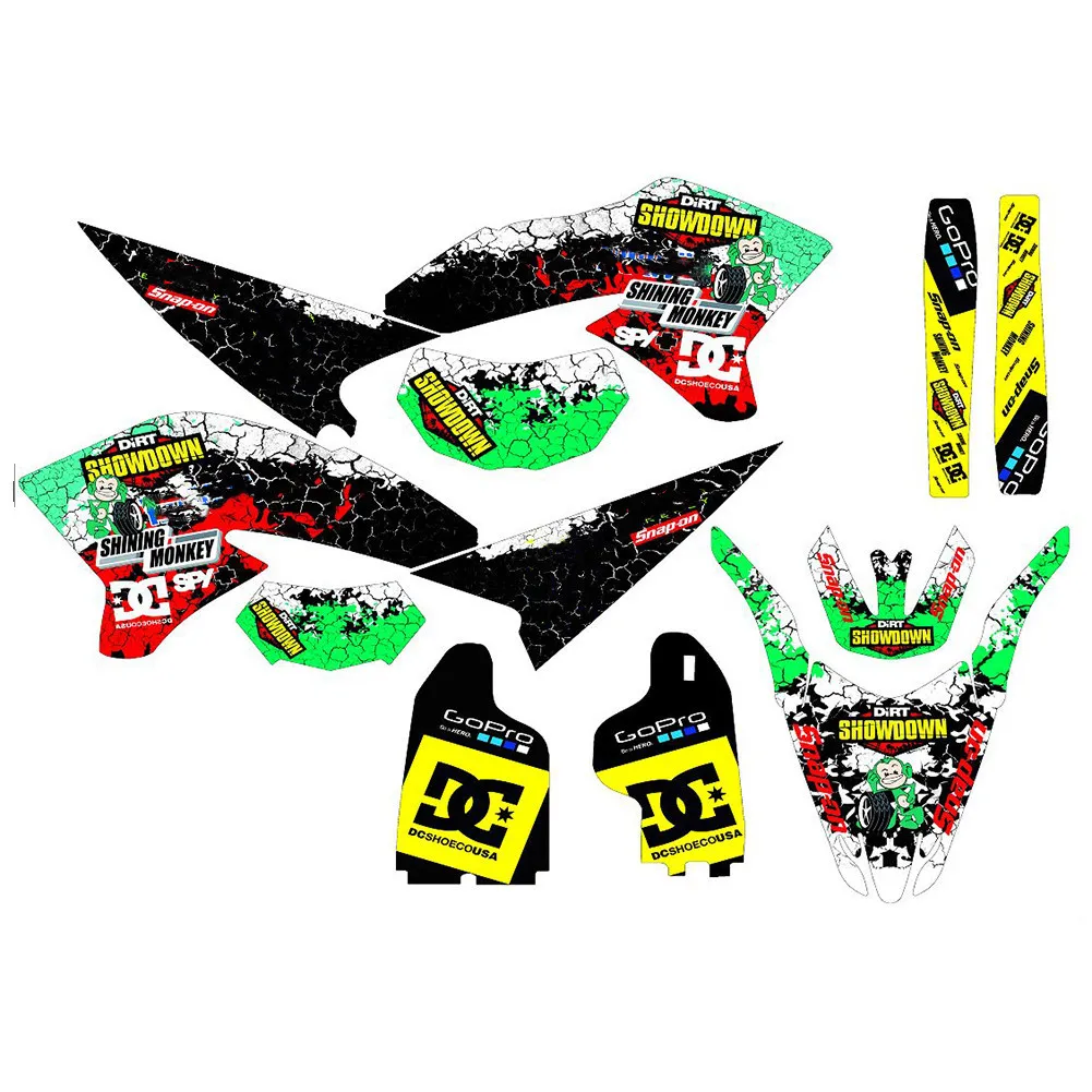 Бесплатные имена номеров на заказ наклейки WR250X графика для Yamaha WR250R 2008 2009 2010 2011 2012