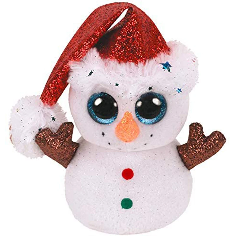 15 см Ty Beanie Kawaii с большими глазами Рождественская женская мягкая кукла детские