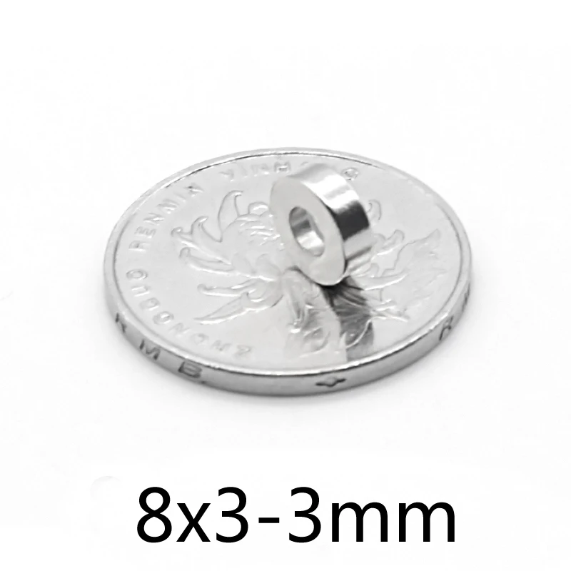 10-3 5 шт. 8x3-мм Новый Диаметр 8x3 мм отверстие диаметром Кольцо Круглые неодимовые