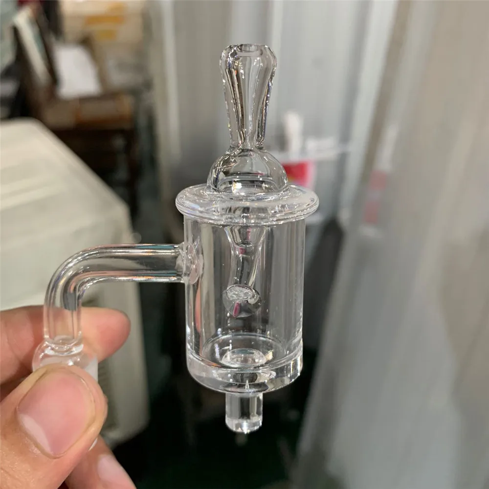 

Smoking Pipe Accessories Glass Pipes 25mm Quartz Banger and Carb Cap with 14mm 18mm Male & Femal Joint for 25mm Coil Heater