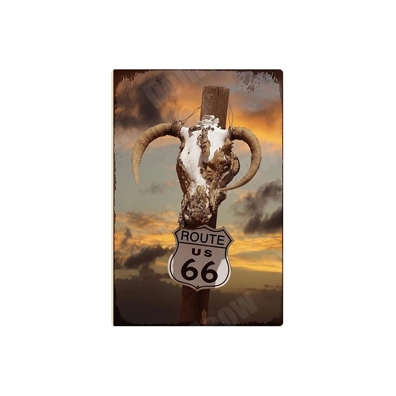 Новый мексиканский Route 66 винтажные металлические жестяные знаки постер мать
