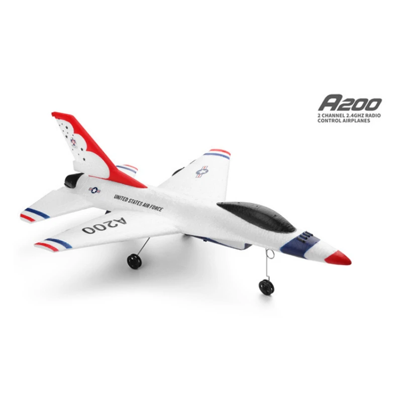 

Wltoys XK A200 F-16B Fighter EPP Foam RC Airplane 2Channel 6 Axis-Gyro Aircraft Glider Plane RTF Wingspan 380mm Toys