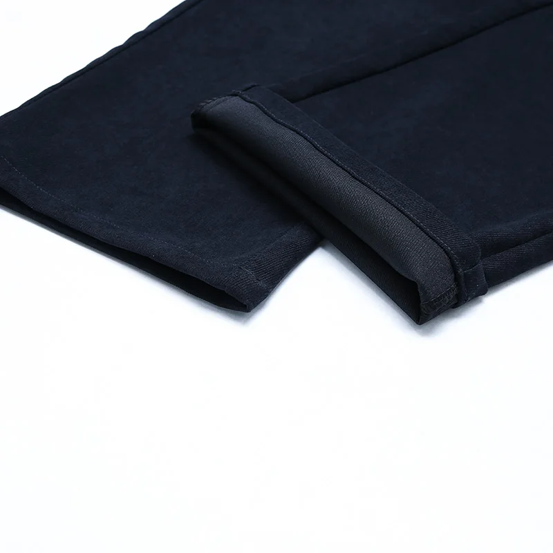 

SHAN BAO classic embroidery soft and comfortable corduroy fitted straight casual pants 2021 spring brand men's slim trousers