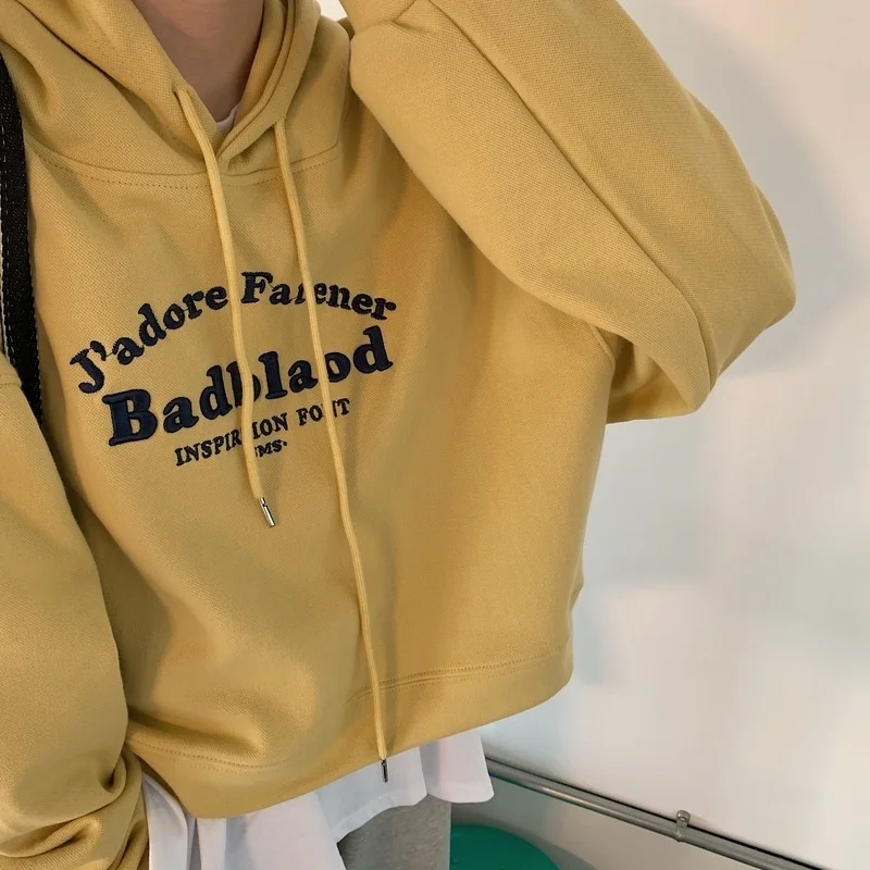 

Повседневная Осенняя вышитая буква в Корейском стиле маленькая ширина