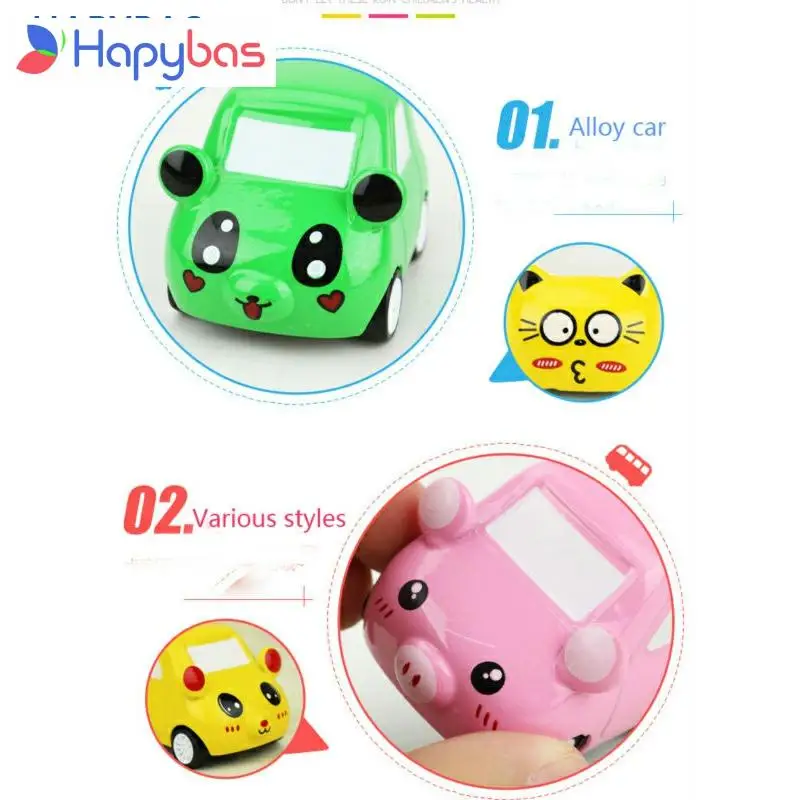 1: 64 мультяшная модель Q мини игрушка с обратной связью автомобиля из сплава