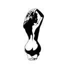 Обнаженная женщина сексуальная задняя Девушка Горячая Автомобильная наклейка модное ПВХ украшение окна автомобили Стайлинг мотоцикла аксессуары Водонепроницаемая наклейка